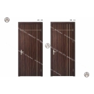 Cửa gỗ công nghiệp Melamine/Laminate soi chỉ ngang dọc đan xen sang trọng và đẳng cấp Đồ Gỗ Nội Thất HTA