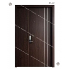 Cửa gỗ công nghiệp Melamine/Laminate 2 cánh soi chỉ sang trọng, bề thế Đồ Gỗ Nội Thất HTA