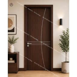 Cửa gỗ composite soi chỉ hình học độc đáo nổi bật Đồ Gỗ Nội Thất HTA