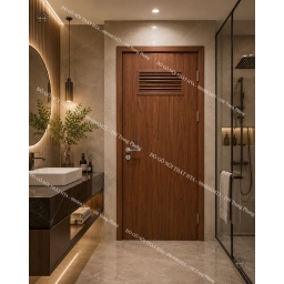 Cửa gỗ composite nhà vệ sinh ô chớp thoát khí giải pháp thông thoáng Đồ Gỗ Nội Thất HTA