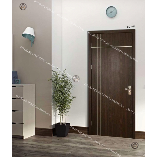 Cửa gỗ composite soi chỉ đẹp Đồ Gỗ Nội Thất HTA