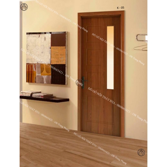 Cửa gỗ composite nhà vệ sinh có kính đẹp và riêng tư Đồ Gỗ Nội Thất HTA
