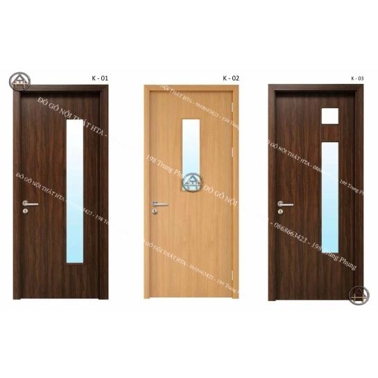 Cửa gỗ composite nhà vệ sinh có kính đẹp và riêng tư Đồ Gỗ Nội Thất HTA