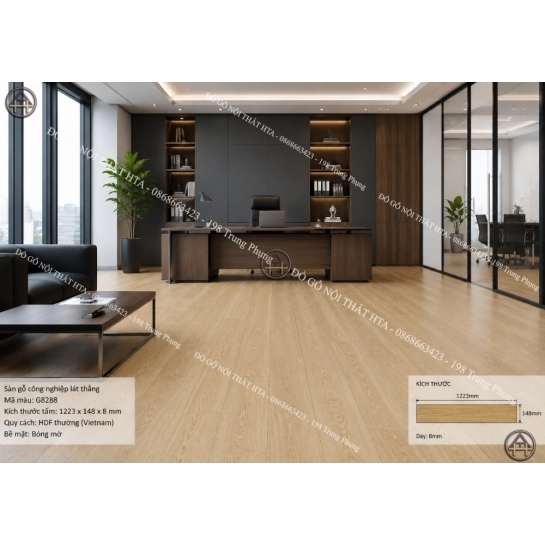 Sàn Gỗ Công Nghiệp HDF Lát Thẳng Good Floor Ấm Cúng Và Bền Bỉ Đồ Gỗ Nội Thất HTA